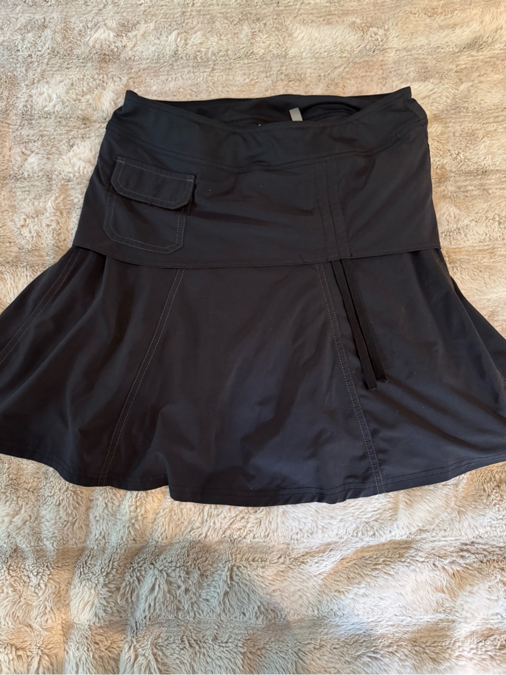Athleta Black Skort Active with Pocket